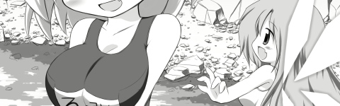 きょにゅるみゃ、右の子は雑魚妖精